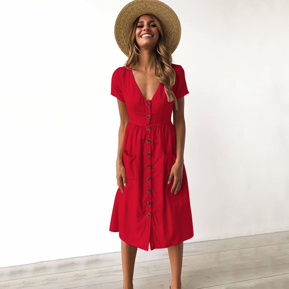 ISLA Summer Fun Dress – RED - Travel Inspired Styles